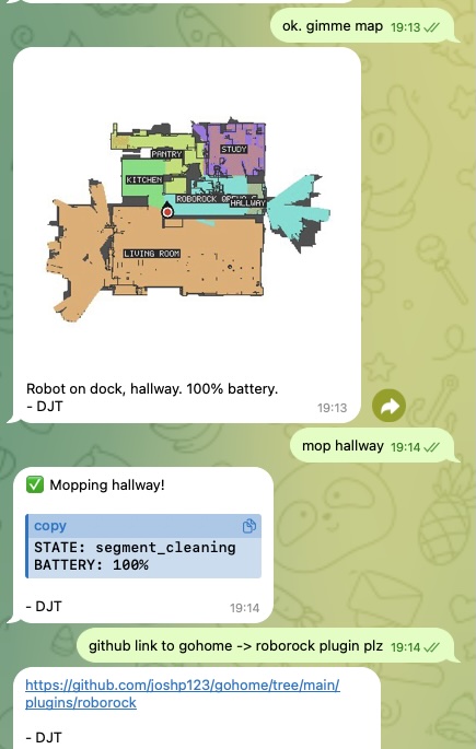 Roborock status
